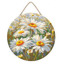 Cargar imagen en el visor de la galería, Diamond Painting en Disco de Madera - Margaritas