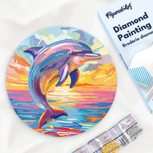 Cargar imagen en el visor de la galería, Diamond Painting en Disco de Madera - Delfín