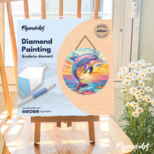 Cargar imagen en el visor de la galería, Diamond Painting en Disco de Madera - Delfín