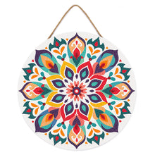 Cargar imagen en el visor de la galería, Diamond Painting en Disco de Madera - Mandala floral