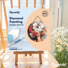 Cargar imagen en el visor de la galería, Diamond Painting en Disco de Madera - Belleza Detrás de las Flores