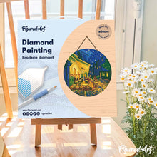 Cargar imagen en el visor de la galería, Diamond Painting en Disco de Madera - Pinturas De Van Gogh - Café