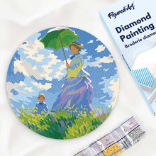 Cargar imagen en el visor de la galería, Diamond Painting en Disco de Madera - El Paseo - Monet