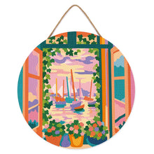 Cargar imagen en el visor de la galería, Diamond Painting en Disco de Madera - La ventana abierta - Matisse