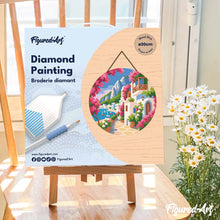 Cargar imagen en el visor de la galería, Diamond Painting en Disco de Madera - Calle Florida de Capri