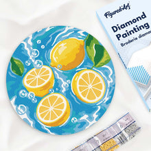 Cargar imagen en el visor de la galería, Diamond Painting en Disco de Madera - Brisa de cítricos