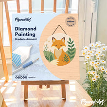 Cargar imagen en el visor de la galería, Diamond Painting en Disco de Madera - Zorro