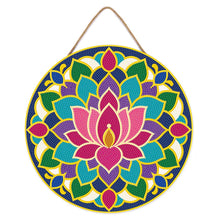 Cargar imagen en el visor de la galería, Diamond Painting en Disco de Madera - Mandala de conchas marinas