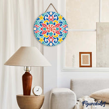 Cargar imagen en el visor de la galería, Diamond Painting en Disco de Madera - Mandala de conchas marinas