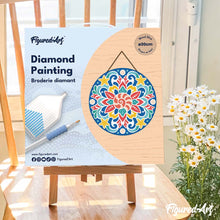 Cargar imagen en el visor de la galería, Diamond Painting en Disco de Madera - Mandala de conchas marinas