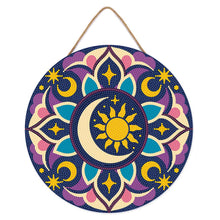 Cargar imagen en el visor de la galería, Diamond Painting en Disco de Madera - Mandala celestial