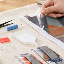 Cargar imagen en el visor de la galería, Punto De Cruz Diamante - Punto De Cruz Diamante - Negro Cisnes - Figuredart - Cisnes Mascotas Punto De Cruz Diamante Animales Pájaros