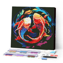 Cargar imagen en el visor de la galería, Mini Diamond Painting 25x25cm - Kois Coloridos