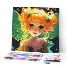 Cargar imagen en el visor de la galería, Mini Diamond Painting 25x25cm - Hada Pequeña Bonita