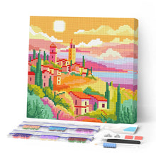 Cargar imagen en el visor de la galería, Mini Diamond Painting 25x25cm - Primavera Toscana