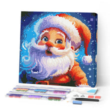 Cargar imagen en el visor de la galería, Mini Diamond Painting 25x25cm - Santa Sonriente