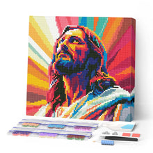 Cargar imagen en el visor de la galería, Mini Diamond Painting 25x25cm - Jesús radiante