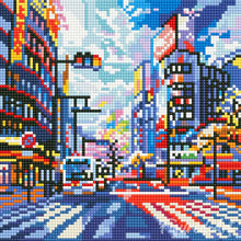 Cargar imagen en el visor de la galería, Mini Diamond Painting 25x25cm - Shibuya Pop Art