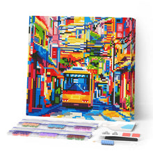 Cargar imagen en el visor de la galería, Mini Diamond Painting 25x25cm - Autobús Urbano de Tokio