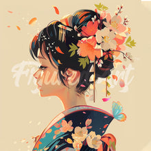 Cargar imagen en el visor de la galería, Mini Diamond Painting 25x25cm - Aroma Japonés del Amor