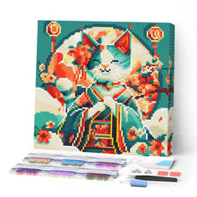 Cargar imagen en el visor de la galería, Mini Diamond Painting 25x25cm - Gata Princesa Japonesa