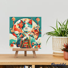 Cargar imagen en el visor de la galería, Mini Diamond Painting 25x25cm - Gata Princesa Japonesa