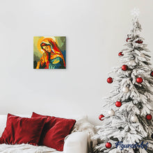 Cargar imagen en el visor de la galería, Mini Diamond Painting 25x25cm - Virgen María rezando