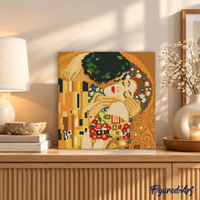 Cargar imagen en el visor de la galería, Mini Diamond Painting 25x25cm - El beso - Klimt