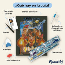 Cargar imagen en el visor de la galería, Diamond Painting - Harry Potter y la Piedra Filosofal 40x50cm con bastidor montado