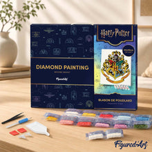 Cargar imagen en el visor de la galería, Diamond Painting - Escudo de Hogwarts - Harry Potter 40x50cm con bastidor montado