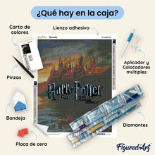 Cargar imagen en el visor de la galería, Diamond Painting - Harry Potter - Hogwarts en llamas
