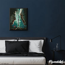 Cargar imagen en el visor de la galería, Diamond Painting - Harry Potter contra Lord Voldemort 40x50cm con bastidor montado