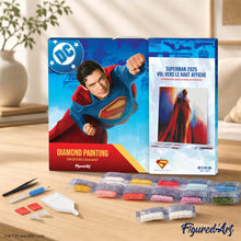 Cargar imagen en el visor de la galería, Diamond Painting - Superman 2025 en vuelo 40x50cm con bastidor montado