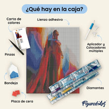 Cargar imagen en el visor de la galería, Diamond Painting - Superman 2025 en vuelo 40x50cm con bastidor montado