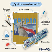 Cargar imagen en el visor de la galería, Diamond Painting - Superman - Krypto con el skyline