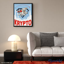 Cargar imagen en el visor de la galería, Diamond Painting - Krypto en vuelo - Superman 40x50cm con bastidor montado