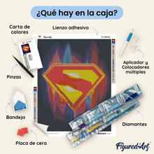 Cargar imagen en el visor de la galería, Diamond Painting - Superman - Escudo de Superman