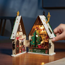Cargar imagen en el visor de la galería, Casa Miniatura Casa de Navidad Brillante