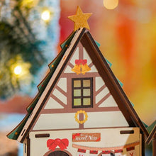 Cargar imagen en el visor de la galería, Casa Miniatura Casa de Navidad Brillante