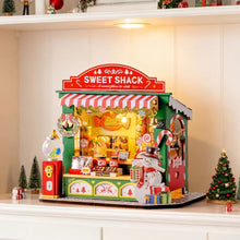 Cargar imagen en el visor de la galería, Casa Miniatura - Puesto de dulces de Navidad