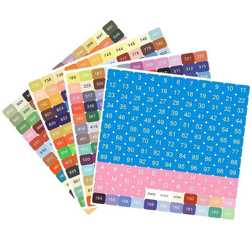 572 Etiquetas Cuadradas DMC Diamond Painting