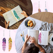 Cargar imagen en el visor de la galería, Diamond Art Painting 6x Marcapáginas Pluma