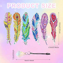 Cargar imagen en el visor de la galería, Marcapáginas Diamond Painting 6x Estilo Pluma