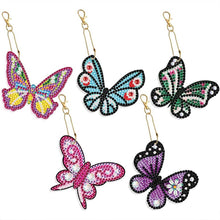 Cargar imagen en el visor de la galería, Conjunto de 5 Piezas de Arte de Diamante Charms Mariposa