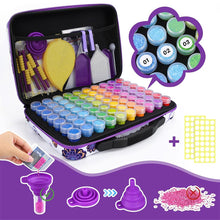 Cargar imagen en el visor de la galería, Estuche Diamond Painting Mariposas con 70 Compartimentos + Accesorios