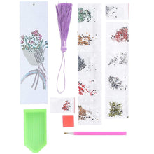 Cargar imagen en el visor de la galería, Marcapáginas Diamond Painting Cesta de Flores