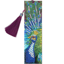Cargar imagen en el visor de la galería, Marcapáginas Diamond Painting Diseño Pavo Real