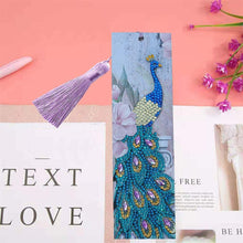 Cargar imagen en el visor de la galería, Marcapáginas Diamond Painting con Pavo Real