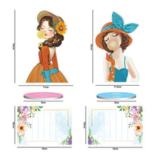 Cargar imagen en el visor de la galería, Porta-Notas Diamond Painting Mujeres con Conjunto de 2 Piezas