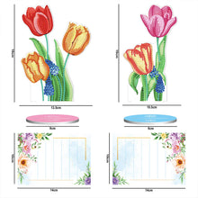 Cargar imagen en el visor de la galería, Porta-Notas Diamond Painting Tulipanes 2 Piezas